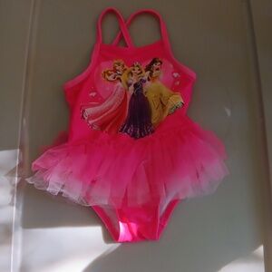 Disney princesses swimsuit with tulle skirt